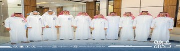 عقد النائب الأول لرئيس مجلس إدارة غرفة نجران، أ. سالم بن محمد آل خمسان، يرافقه رئيس اللجنة الصحية بالغرفة أ. أحمد بن محسن آل رشه، 