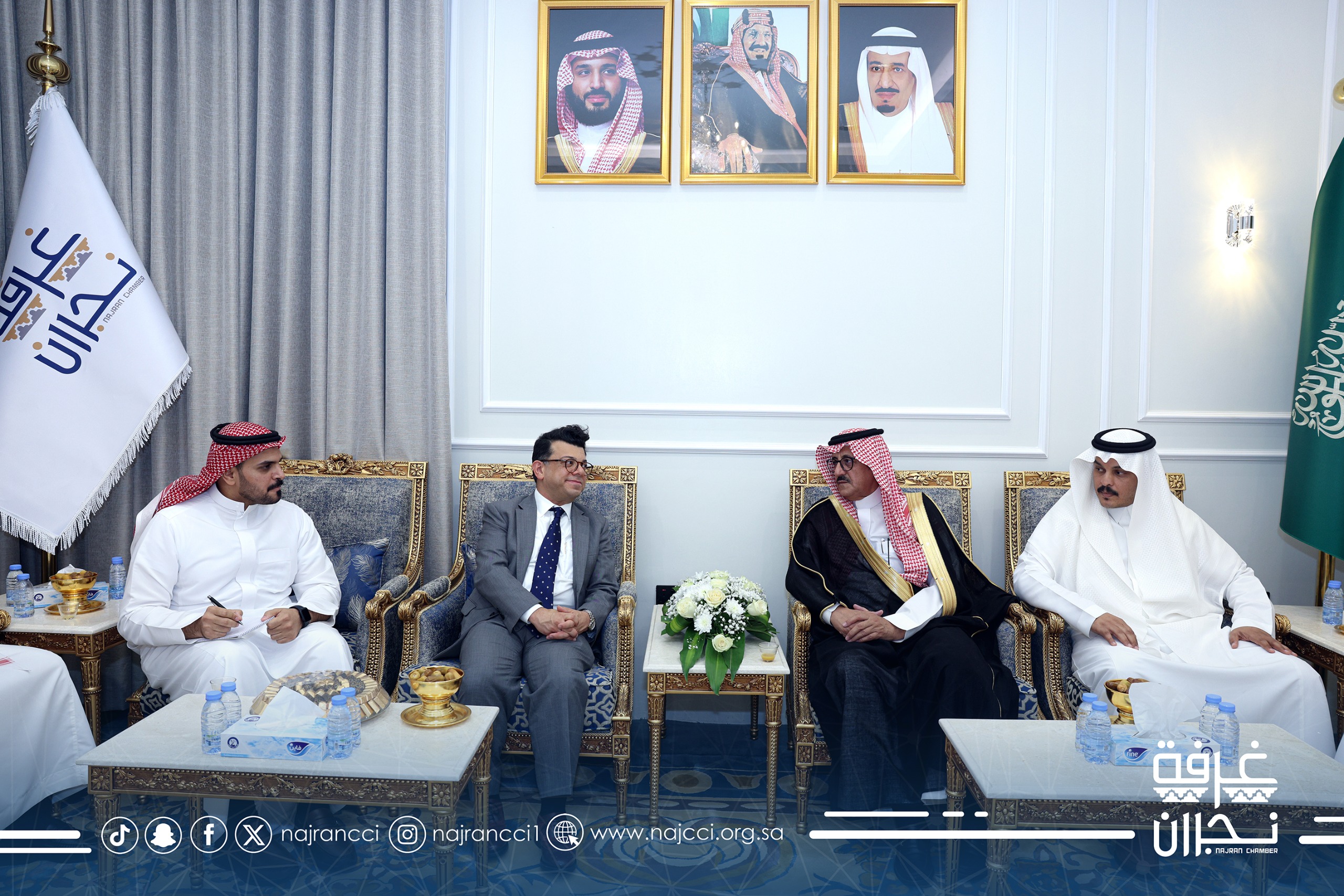 غرفة نجران تستقبل سفير جمهورية مالطا وتبحث الفرص الاستثمارية والتعاون التجاري بين الجانبين