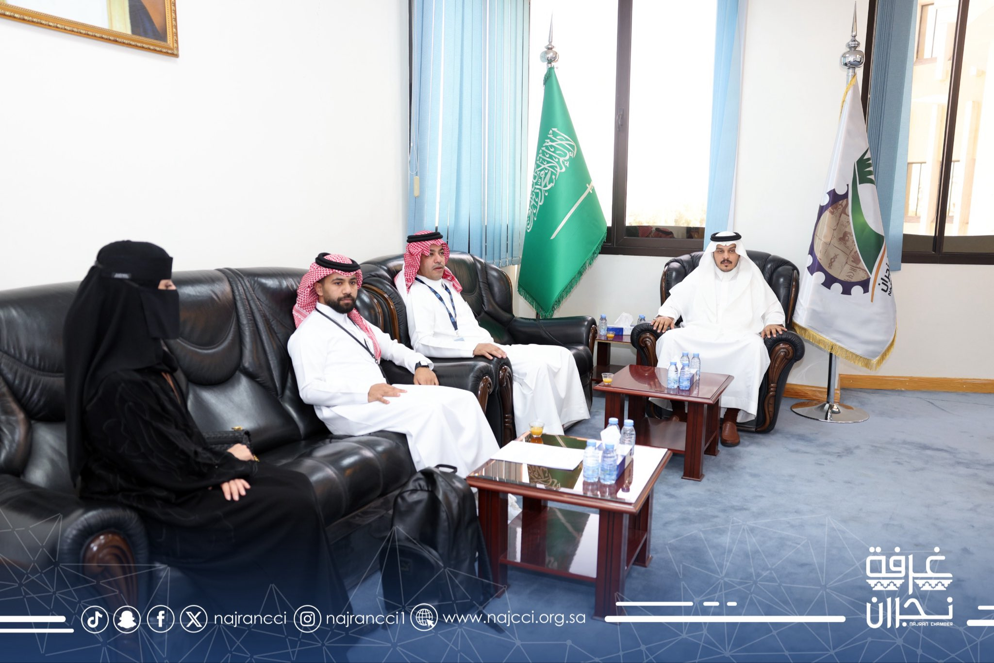 استقبل أمين عام غرفة نجران  المكلف في مقر الغرفة، المدير التنفيذي لـبيت الثقافة بنجران أ.حسين عبدالكريم آل منصور